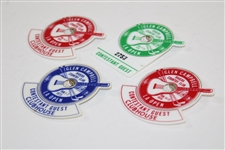 Sam Snead's Glen Campbell LA Open at Riviera CC Contestant Badges - 1973, 1974 & 1975