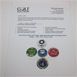Sam Snead's Senior Golf Classic, National Airlines Open & Heritage Classic Badges - 1970, 1973, 1983 & 1984