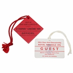Sam Snead's 1976 OPEN at Royal Birkdale & 1974 Lancome Guest & Official Badges