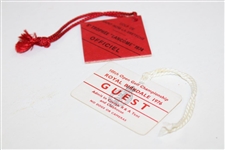 Sam Snead's 1976 OPEN at Royal Birkdale & 1974 Lancome Guest & Official Badges