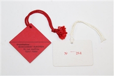 Sam Snead's 1976 OPEN at Royal Birkdale & 1974 Lancome Guest & Official Badges