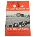 1963 British Amateur Championship at St. Andrews Official Program - Michael Lunt Winner