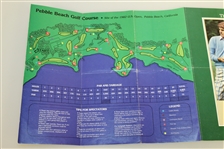 Jack Nicklaus, Tom Watson, & others Signed 1982 US Open at Pebble Beach Pairing Sheet JSA ALOA