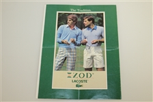 Jack Nicklaus, Tom Watson, & others Signed 1982 US Open at Pebble Beach Pairing Sheet JSA ALOA