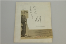 Jack Nicklaus Masters Putt UPI Wire Photo April 7, 1966 - 3rd Win