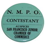 N.M.P.O. San Francisco Junior Chamber of Commerce Contestant Badge - Rod Munday Collection