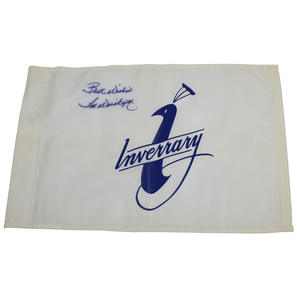 Tom Weiskopf Signed Inverrary Course Flag with 'Best Wishes' JSA ALOA