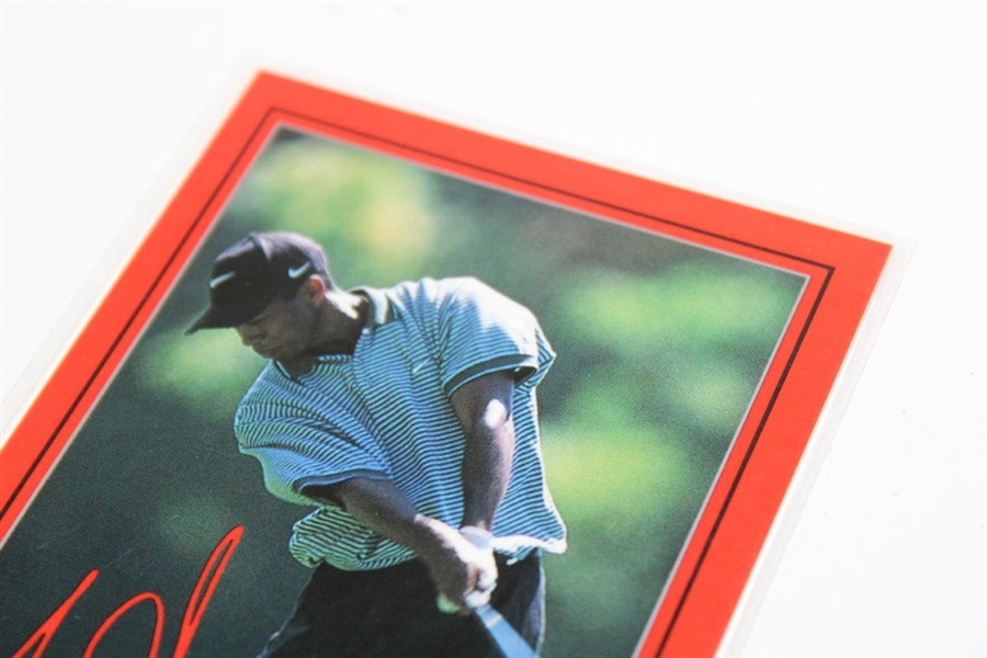 Rare Tiger Woods Cards As Seen In Beckett - Nike Ltd Ed First Tiger Woods Victory Scorecard - Issued to Campers Circa 1996