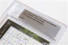 2014 Leaf Legends of the Links Cut Signature Dave Stockton/David Graham PGA Champions - 1 of 7