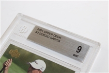 Sergio Garcia 2001 Upper Deck #3 Card BECKETT #0001345059 9 MINT