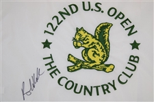 Brooks Koepka Signed 2022 US Open at The Country Club Embroidered Flag JSA ALOA