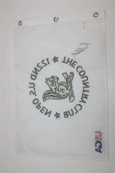Brooks Koepka Signed 2022 US Open at The Country Club Embroidered Flag JSA ALOA