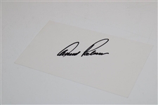 Arnold Palmer Signed 3x5 Index Card JSA ALOA