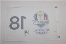 Harris English Signed 2020 Ryder Cup Flag JSA ALOA