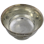 1954 Wyoming Golf Club Seniors Championship Trophy Bowl Won by G.W. Comstock