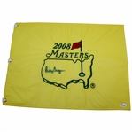 Billy Casper Signed 2008 Masters Embroidered Flag JSA ALOA