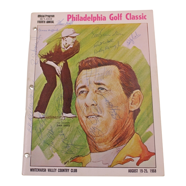 Wall, Trevino, Chi-Chi & 14 Others Signed 1968 Philadelphia Golf Classic Program JSA ALOA