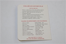 Andy North Signed Cherry Hills Country Club Official Scorecard JSA ALOA