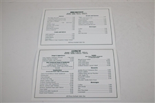 2004 Masters Tournament Breakfast/Lunch Hole No. 3 'Flowering Peach' Menu