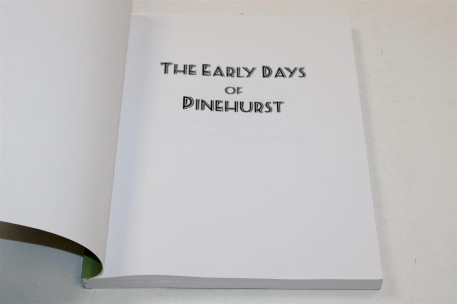 2014 'The Early Days of Pinehurst' Book by Chris Buie
