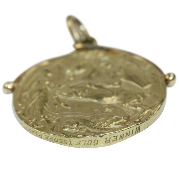 1908 Olympic Gold Medal - Golf 18K London Summer Games