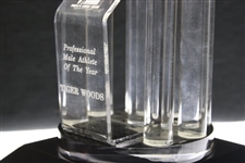 1998 Tiger Woods Florida Sports Hall of Fame People's Choice Award Professional Male Athlete of the Year Trophy