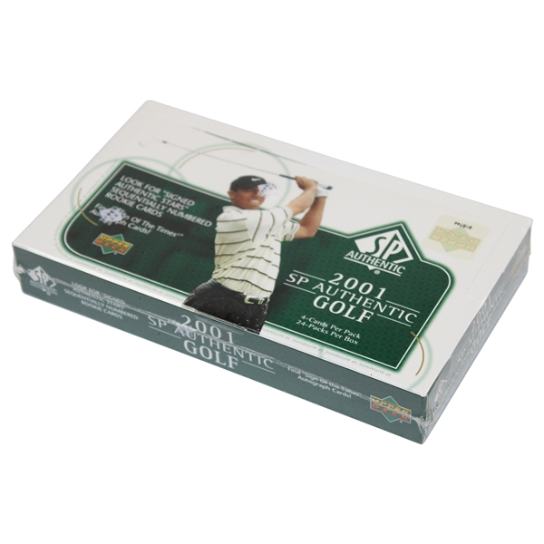 2001 Upper Deck Unopened SP Authentic Green Golf Card Box Set - 4 Cards/Pk - 24 Packs - 915744 - Sealed