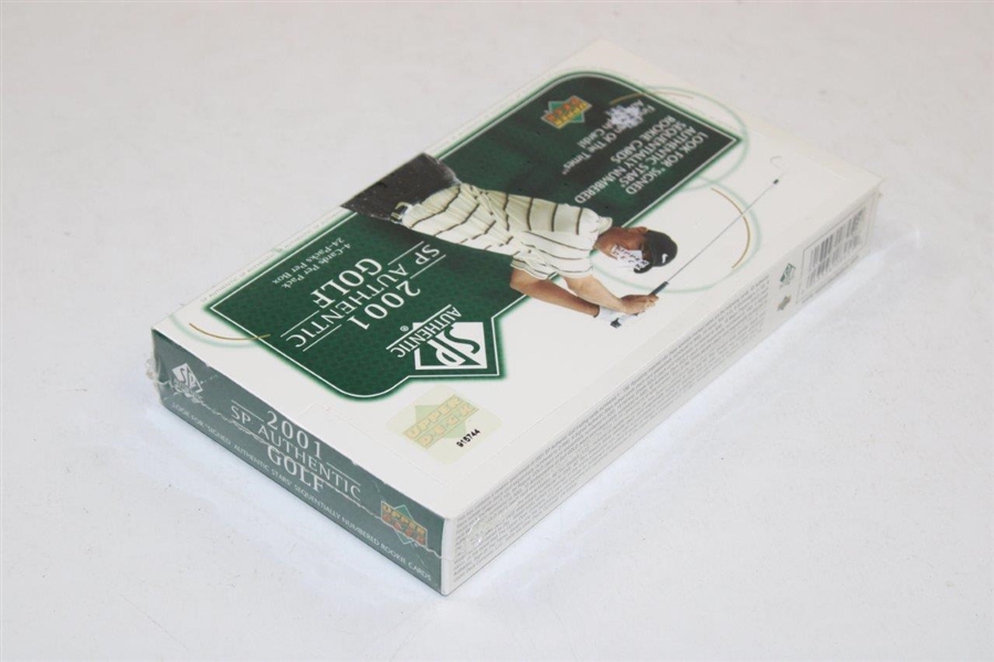 2001 Upper Deck Unopened SP Authentic Green Golf Card Box Set - 4 Cards/Pk - 24 Packs - 915744 - Sealed