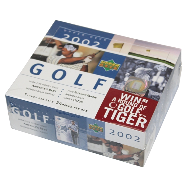 2002 Upper Deck Unopened Golf Card Box Set - 5 Cards/Pk - 24 Packs - US0000697833 - Sealed