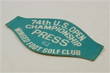 1974 US Open at Winged Foot Golf Club Press Arm Band #62