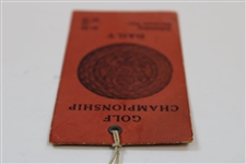 1922 US Open at Skokie CC Daily Ticket - First Ever Charged Admission - Only Known Example!
