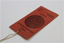 1922 US Open at Skokie CC Daily Ticket - First Ever Charged Admission - Only Known Example!