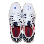 John Daly's Signed Personal Sqairz 'American Flag Guitars' Golf Shoes - Size 12 JSA ALOA