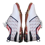 John Daly's Signed Personal Sqairz 'American Flag Guitars' Golf Shoes - Size 12 JSA ALOA