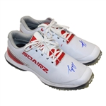 John Daly's Signed Personal Sqairz 'White with Red' Golf Shoes - Size 12 JSA ALOA