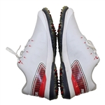 John Daly's Signed Personal Sqairz 'White with Red' Golf Shoes - Size 12 JSA ALOA