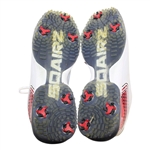 John Daly's Signed Personal Sqairz 'White with Red' Golf Shoes - Size 12 JSA ALOA