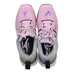 John Daly's Signed Personal Sqairz Pink 'Cancer Awareness Ribbon' Golf Shoes - Size 12 JSA ALOA
