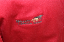 John Daly Signed Personal Match Worn 'Red' Golf Shirt with Sponsors - 3XL JSA ALOA