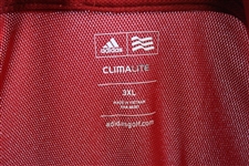 John Daly Signed Personal Match Worn 'Red' Golf Shirt with Sponsors - 3XL JSA ALOA