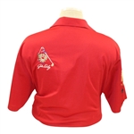 John Daly Signed Personal Match Worn 'Red' Golf Shirt with Sponsors - 3XL JSA ALOA
