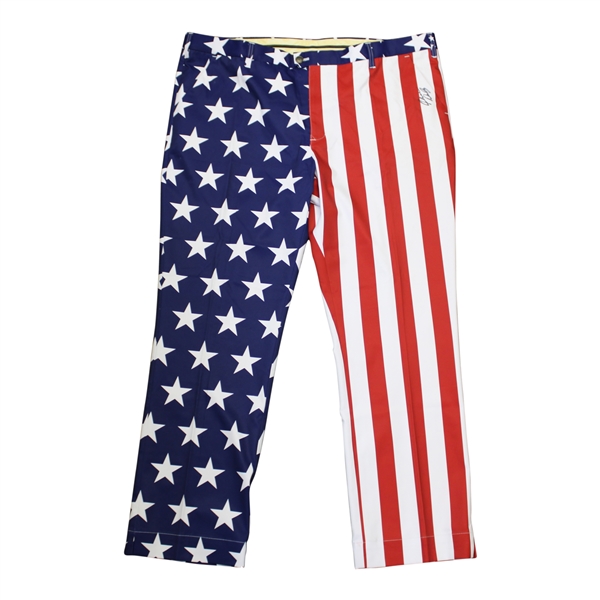 John Daly Signed Personal American Flag Loudmouth Golf Pants JSA ALOA