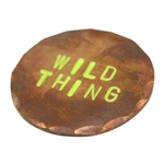John Daly's Personal Custom Copper 'Wild Thing' Golf Ball Marker in Signed Case w/Bag JSA ALOA
