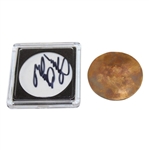 John Daly's Personal Custom Copper 'Wild Thing' Golf Ball Marker in Signed Case w/Bag JSA ALOA