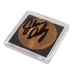 John Daly's Personal Custom Copper 'Wild Thing' Golf Ball Marker in Signed Case w/Bag JSA ALOA