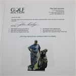 John Daly Signed Small Cardboard Stand Up Display JSA ALOA