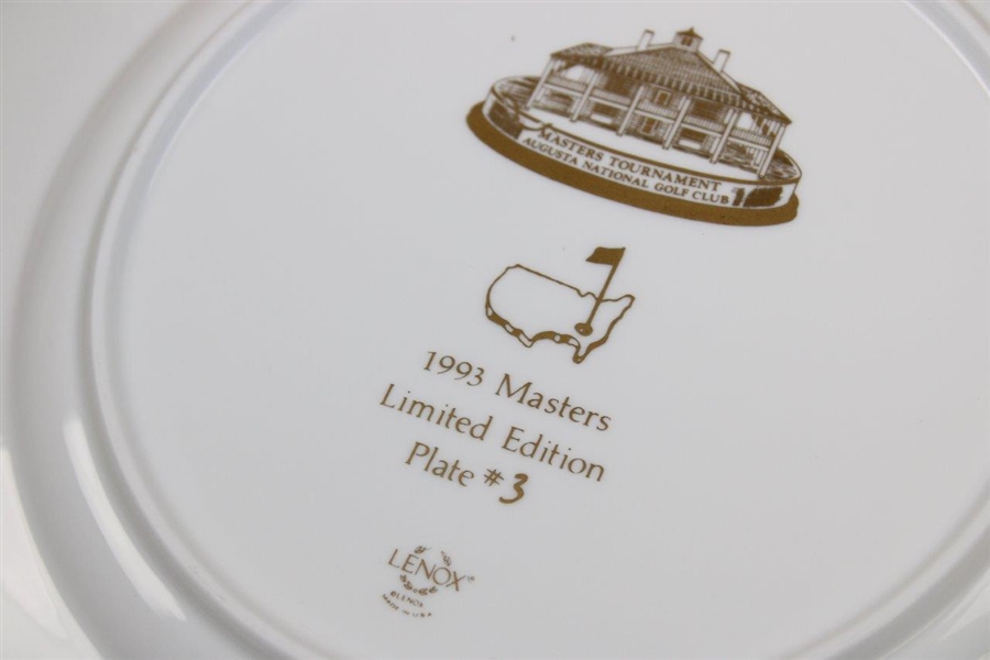 1993 Masters Tournament Lenox Commemorative Member Plate #3 