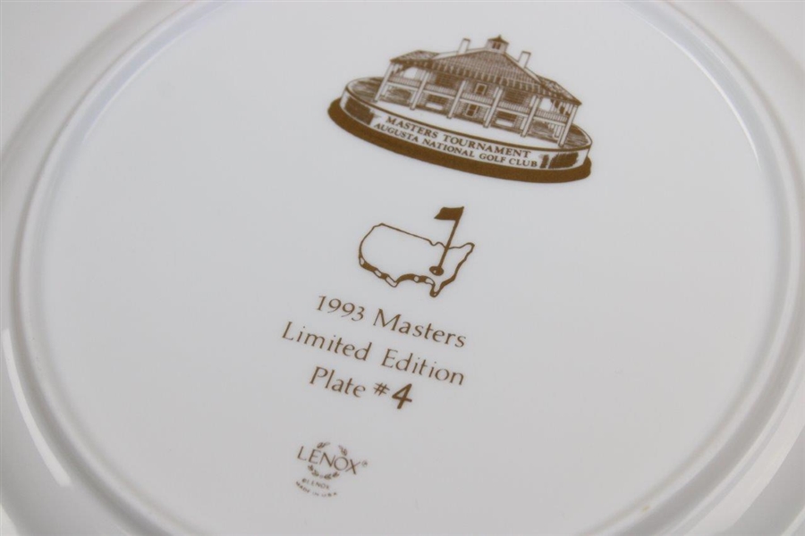 1993 Masters Tournament Lenox Commemorative Member Plate #4 