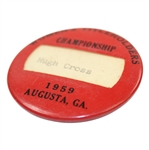 1959 Women's Titleholders Championship Badge - Hugh Cross