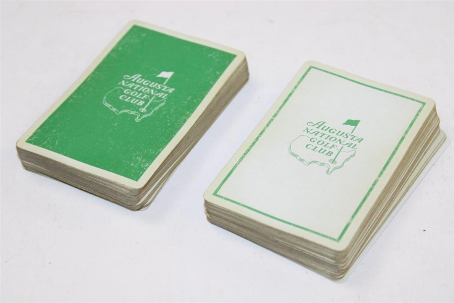 Augusta National Golf Club Green/White Playing Cards in Original Box